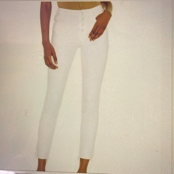 Mother White Pixie Ankle Fray Button Fly in Fairest Of Them All, size 25 - Picture 1 of 10